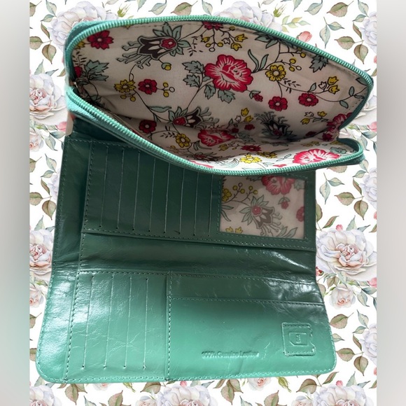 Latico Leather Sage Green Tri-fold Wallet - Picture 9 of 13